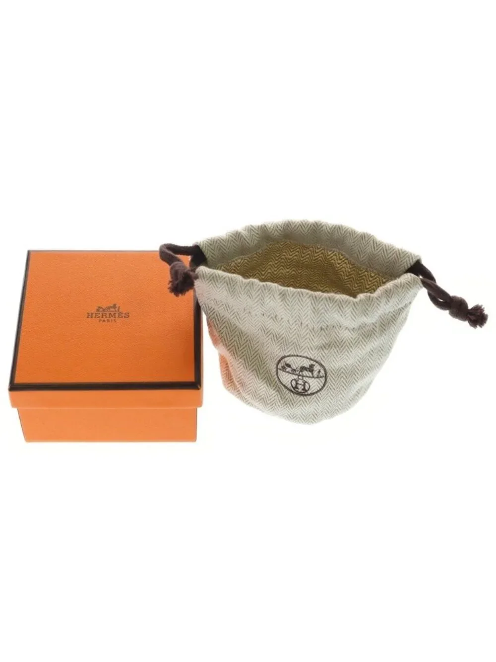 Hermes Collier de Chien Bangle Bracelet Brown Swift Leather